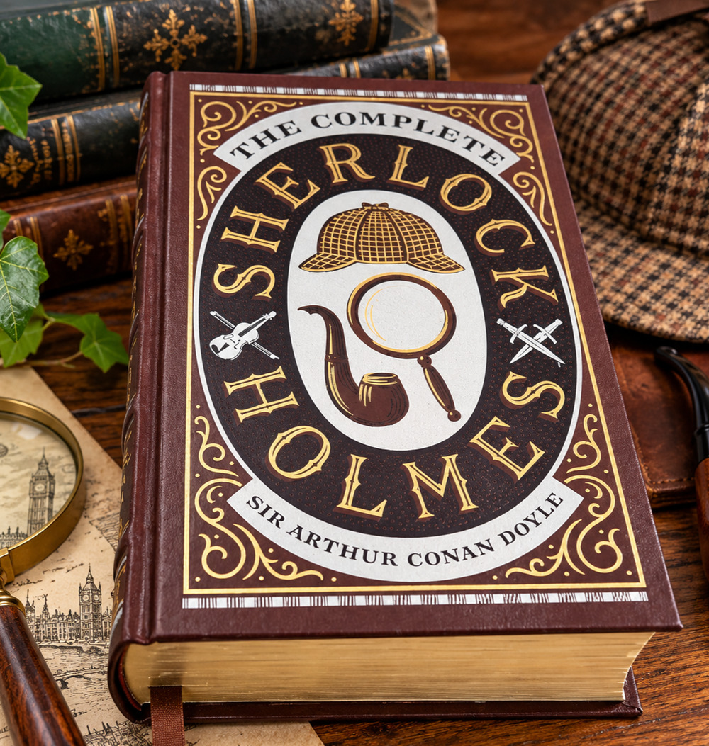 Complete Sherlock Holmes Arthur Conan Doyle Barnes Noble Leatherbound Gilt 2018